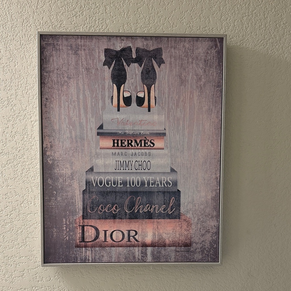 Designer Book Stack Wall Art